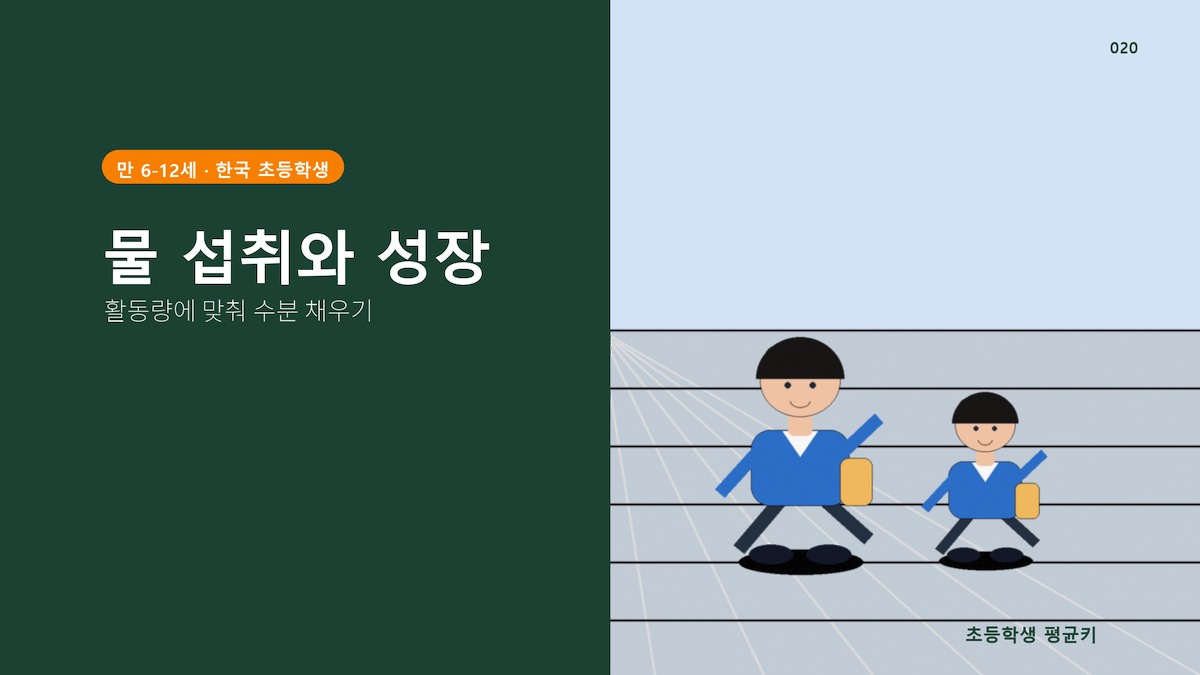 물 충분히 마셔야 키가 큰다 — 수분과 성장의 관계