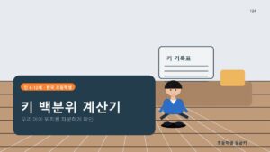 초등학생 키·몸무게 백분위 ...